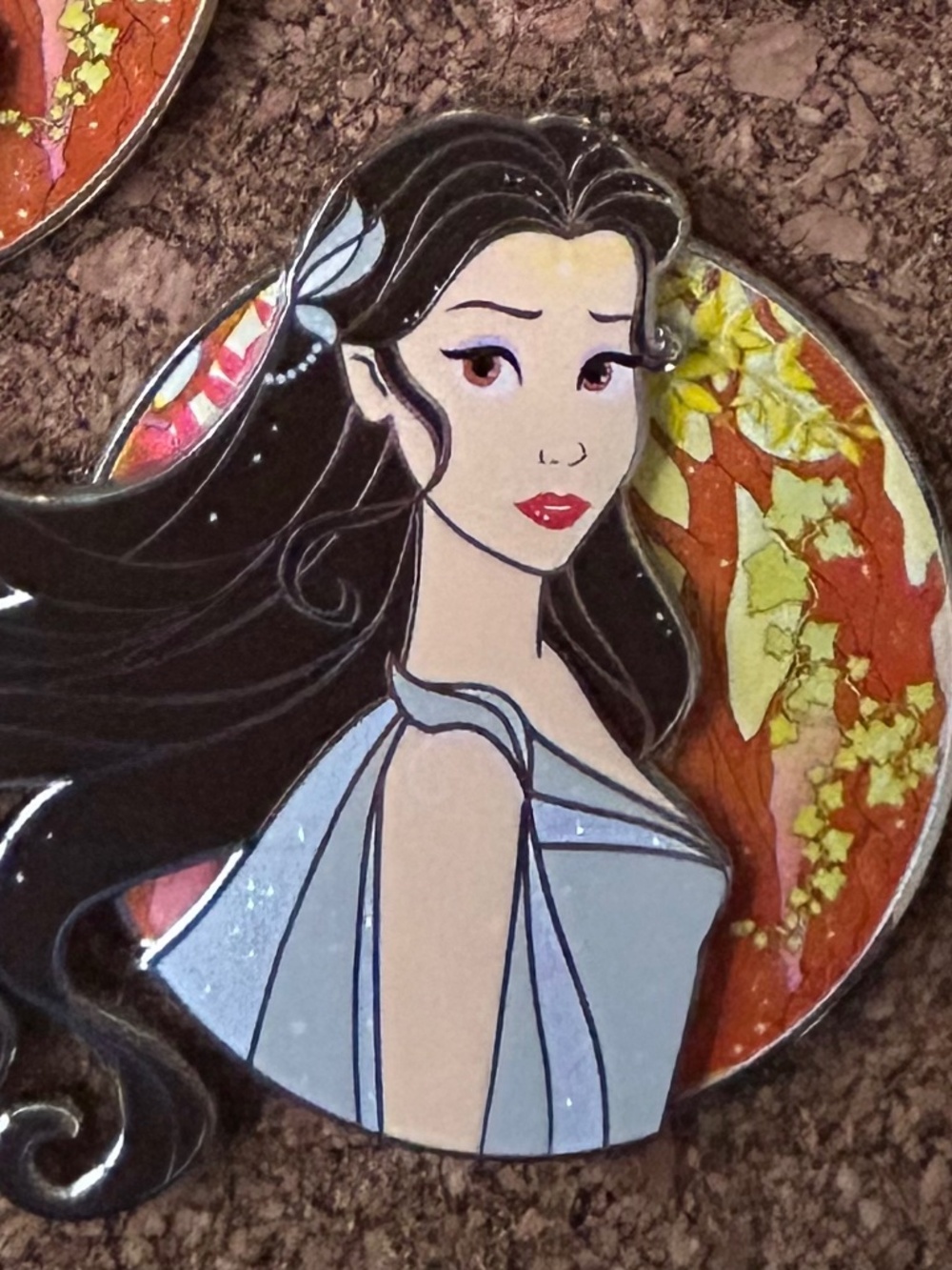 Belle as Arwen Fantasy Pin